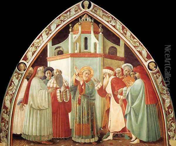 Disputation of St Stephen Oil Painting - Paolo Uccello