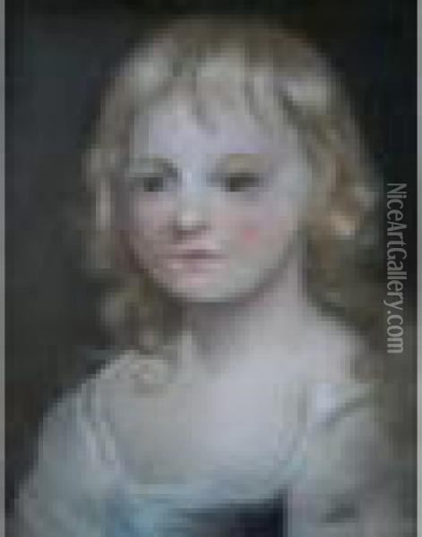 Portrait Of A Child Oil Painting - John Russell