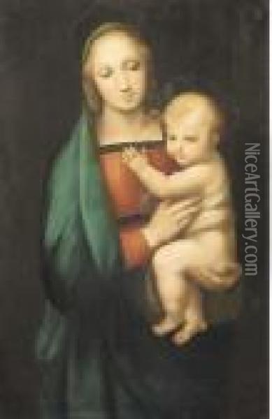 The Madonna Del Granduca Oil Painting - Raphael (Raffaello Sanzio of Urbino)
