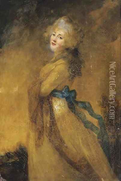 Portrait of a lady Oil Painting - Sir Joshua Reynolds
