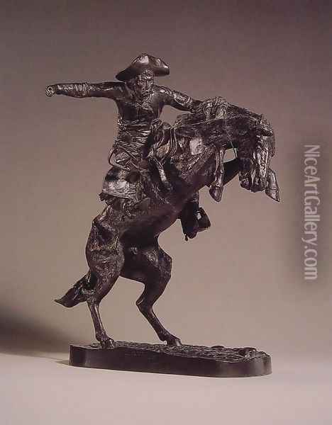 The Bronco Buster I Oil Painting - Frederic Remington