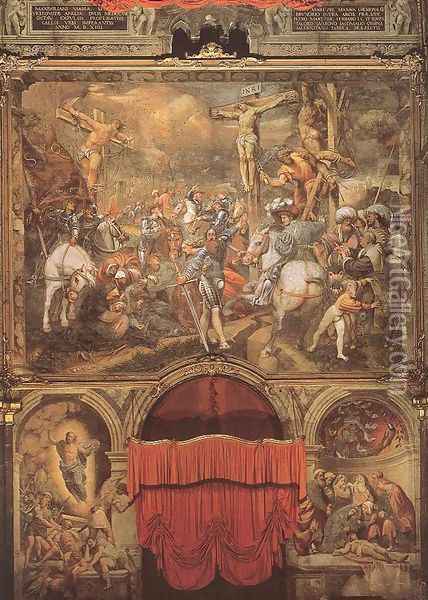 Golgotha Oil Painting - (Giovanni Antonio de' Sacchis) Pordenone