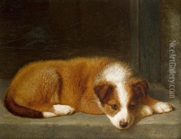 Waiting For Master Oil Painting - Horatio Henry Couldery