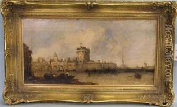 Rom - Engelsburg Oil Painting - Franz Emil Krause