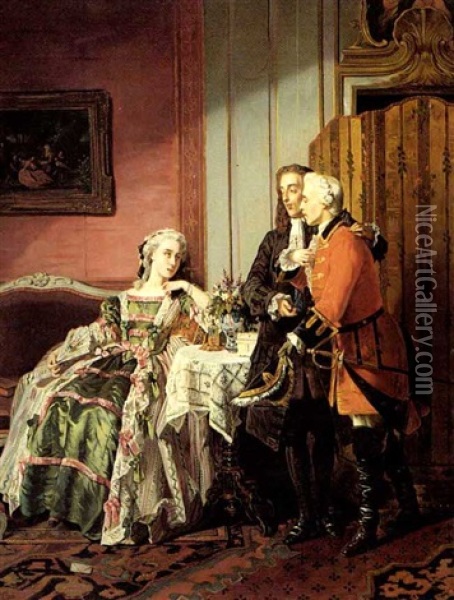 The Introduction Oil Painting - Jean Carolus