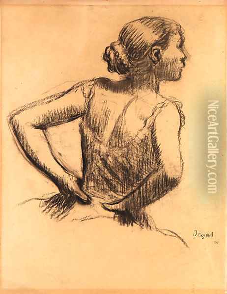 Buste de danseuse Oil Painting - Edgar Degas