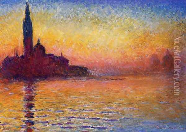 San Giorgio Maggiore At Dusk Oil Painting - Claude Oscar Monet