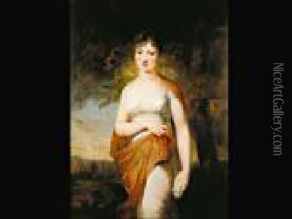 Portrait Der Hedwig Elisabeth Charlotte Von Schwerind Oil Painting - Carl Fredrik Von Breda