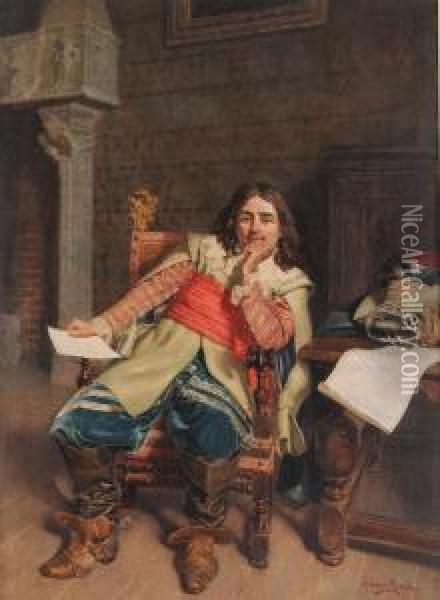Ritratto Di Oliver Cromwell Oil Painting - Giuseppe Micali
