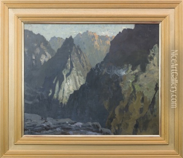The Cuillins, Skye Oil Painting - James Paterson