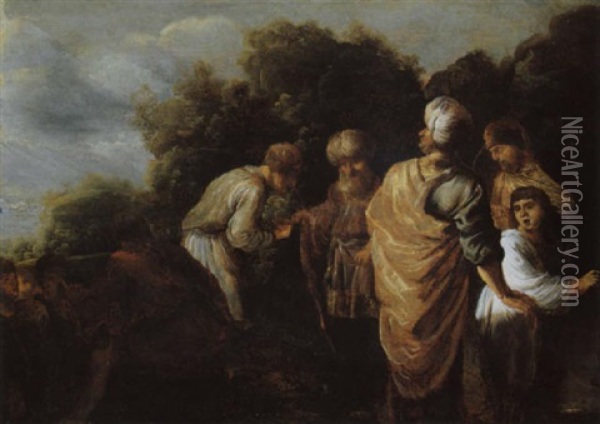 Aus Der Josephgeschichte Oil Painting - Gysbert Jansz. Sibilla