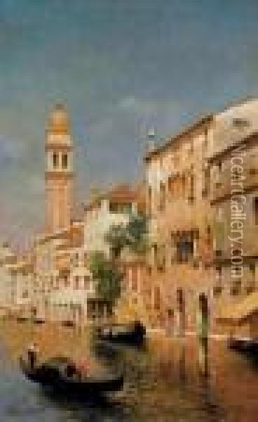 Canale Dei Greci, Venice Oil Painting - Rubens Santoro