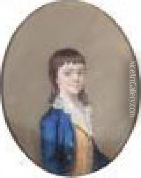 Portrait Of A Young Boy Oil Painting - Hugh Douglas Hamilton