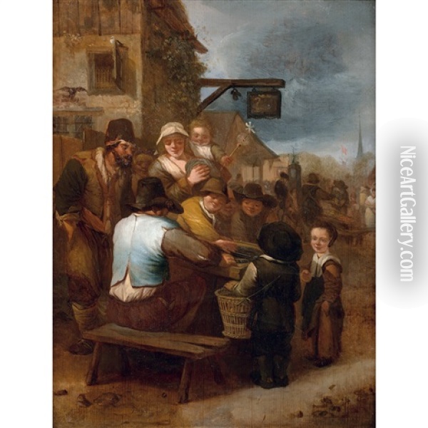 Fete Villageoise Oil Painting - Cornelis Pietersz Bega
