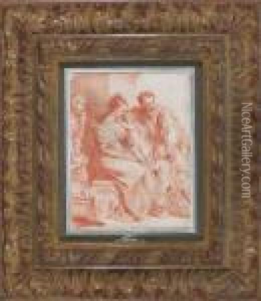 Heilige Familie Mit Elisabeth Und Johannes Oil Painting - Peter Paul Rubens