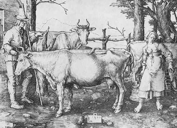 Milk-maid 1510 Oil Painting - Lucas Van Leyden