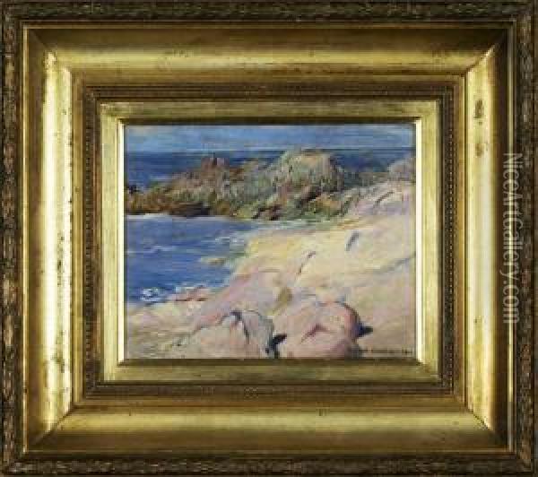 Vista De Praia Oil Painting - Antonio Carneiro
