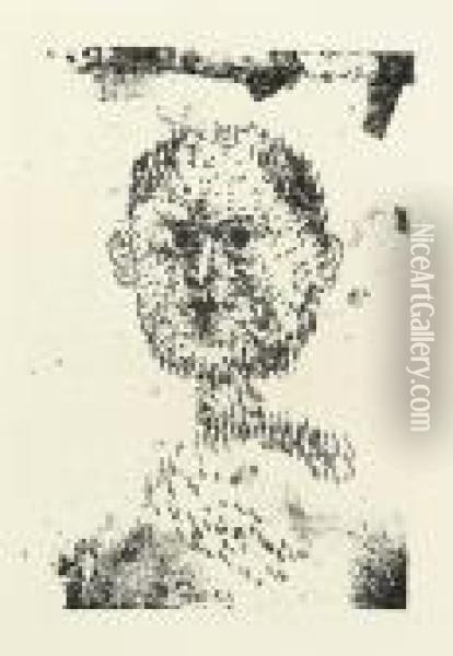 Kopf (bartiger Mann). Oil Painting - Paul Klee