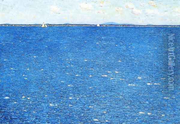 West Wind, Appledore Oil Painting - Frederick Childe Hassam