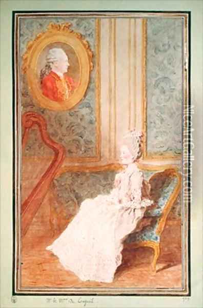 Monsieur and Madame de Longueil Oil Painting - Louis Carrogis Carmontelle