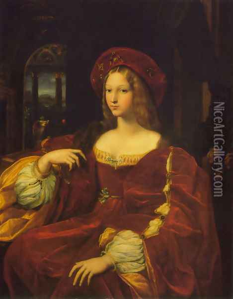 Portrait of Jeanne d'Aragon Oil Painting - Raphael