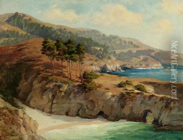 Carmel Coastal Oil Painting - Ada Belle Champlin