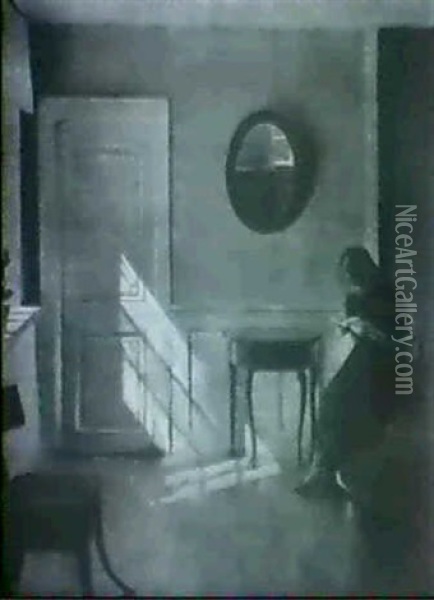 The Old Apartment Oil Painting - Peter Vilhelm Ilsted