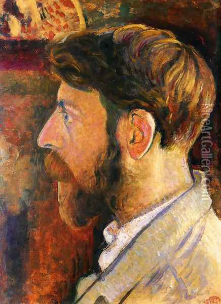 Self Portrait I Oil Painting - Georges Lemmen