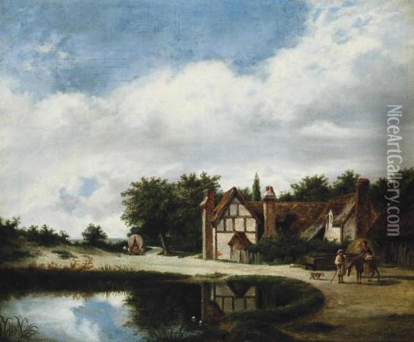 Road Side House Oil Painting - Patrick, Peter Nasmyth