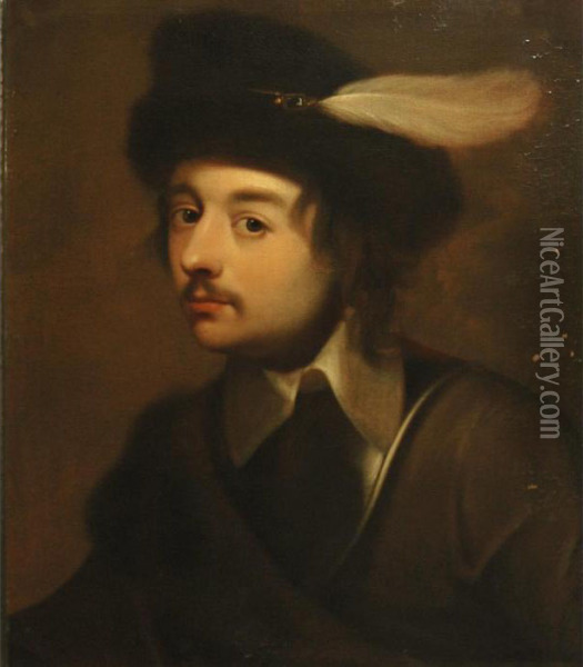 Man In A Gorget And Plumed Hat Oil Painting - Jan Lievens