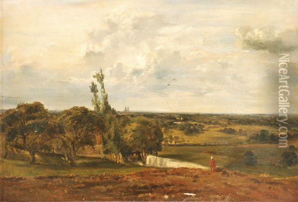 Extensive Landscape Oil Painting - Theodore Rousseau
