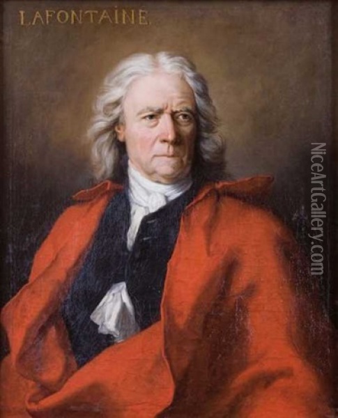 Portrait De L'ecrivain August Lafontaine Oil Painting - Jean Laurent Mosnier