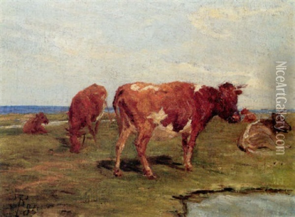 Kvier Pa Saltholm Oil Painting - Theodor Philipsen