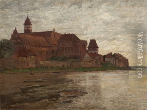 Marienburg Castle Oil Painting - Alfred Scherres