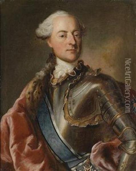 Portrait Of Count Hegnenberg-dux Oil Painting - Georg Desmares