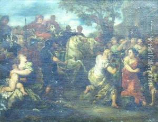 The Triumph Of David Oil Painting - Pietro Dandini