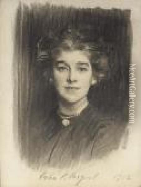 Portrait Of Mrs. Godfrey William Paget Mellor (norah Alston) Oil Painting - John Singer Sargent