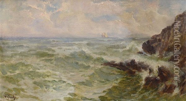 Mareggiata Oil Painting - Napoleone (Luigi) Grady