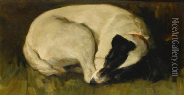 Dog-tired Oil Painting - Valentine Thomas Garland