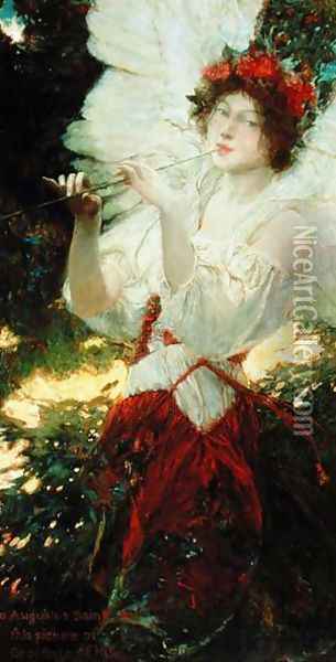 Young Summer Oil Painting - Howard Pyle