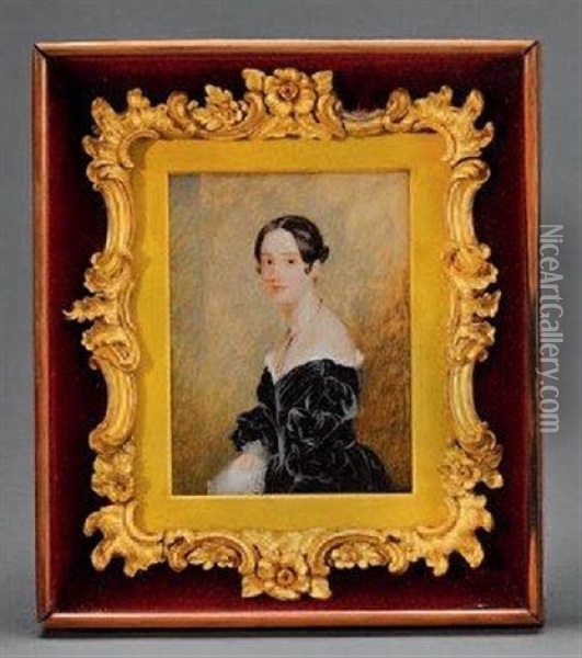 Portrait De Miss Soane Oil Painting - Henry Wilkin