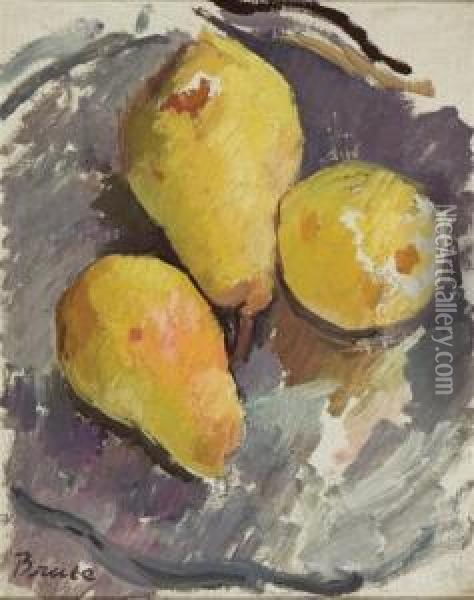 Still Life With Pears Oil Painting - Patrick Henry Bruce