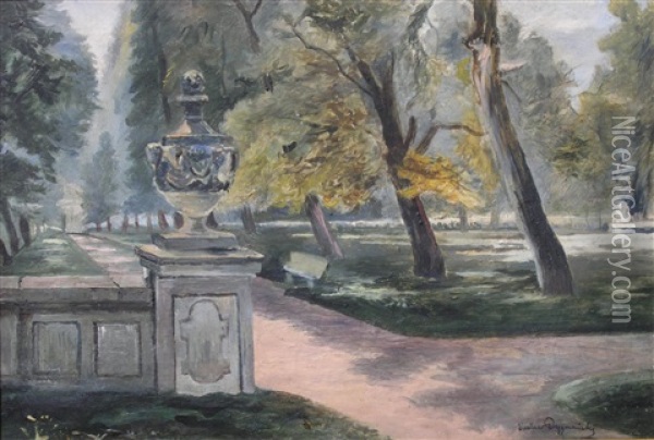 Widok Na Park Oil Painting - Waclaw Dyzmanski
