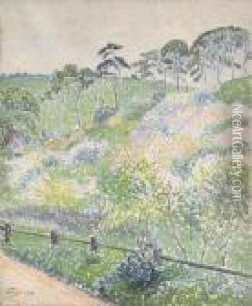 The Orchard, Riversbridge Oil Painting - Lucien Pissarro