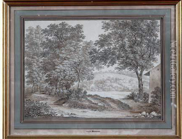 maison En Lisiere D'un Bois Oil Painting - Johann Georg Wille
