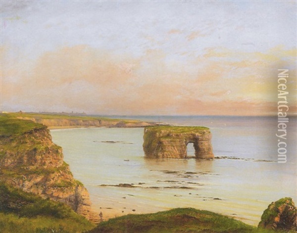 Burnam From The South At Sunrise Oil Painting - Isaac Walter Jenner