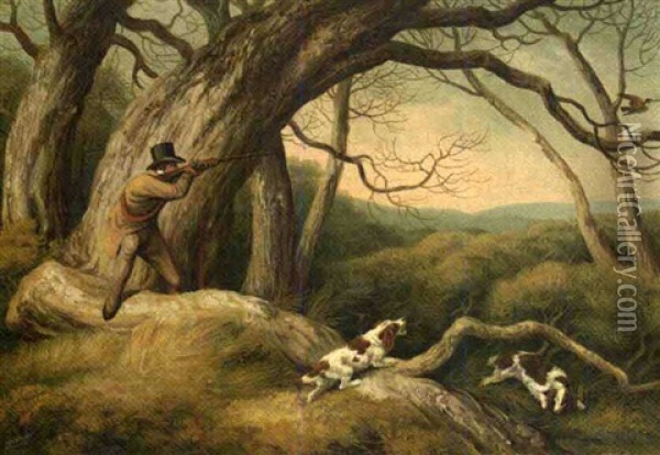 Woodcock Shooting Oil Painting - William Samuel Howitt