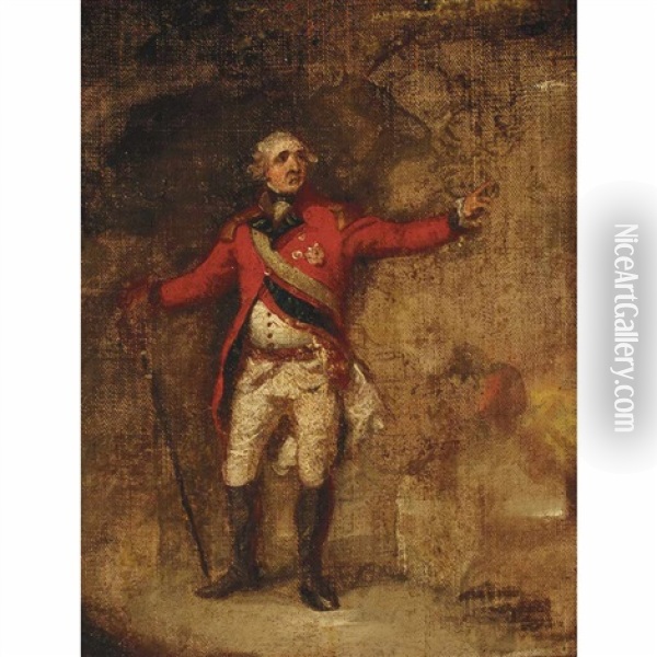 Portrait Of General Sir George Eliott, Lord Heathfield Of Gibraltar Oil Painting - Mather Brown