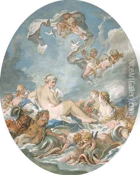 The Birth and Triumph of Venus Oil Painting - Francois Boucher