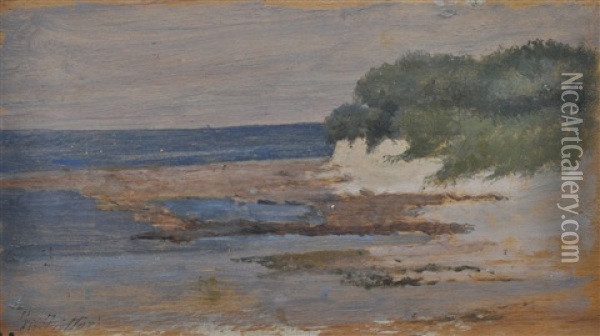 Spiaggia Presso Livorno Oil Painting - Giovanni Fattori
